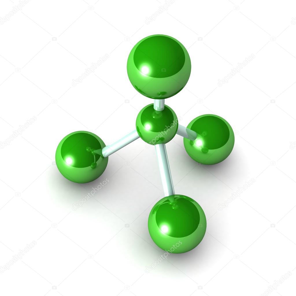 Methane Molecule Model — Stock Photo © LovArt #65868025, image size:1024x1024