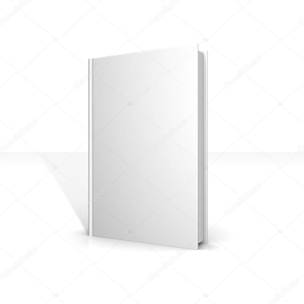 White blank book