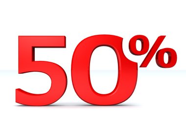 yüzde 50 indirim sembolü