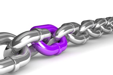 Single chain link clipart