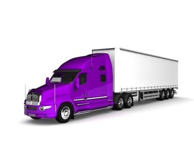 Ağır mor kamyon
