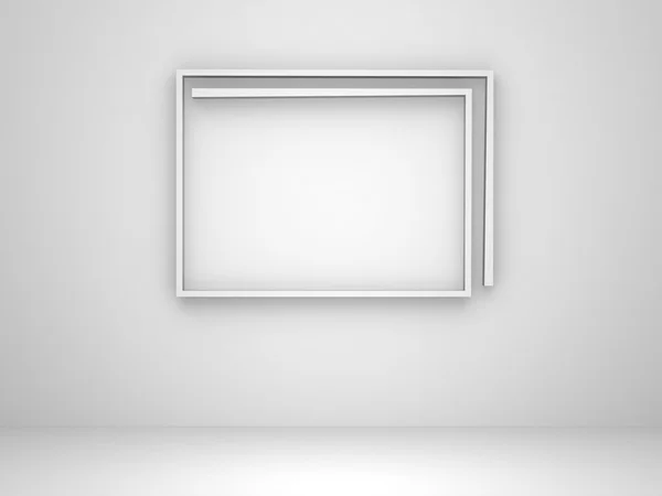 White empty bookshelf — Stock Photo, Image