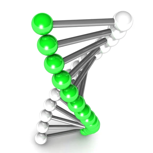 DNA'ın dijital illüstrasyon — Stok fotoğraf