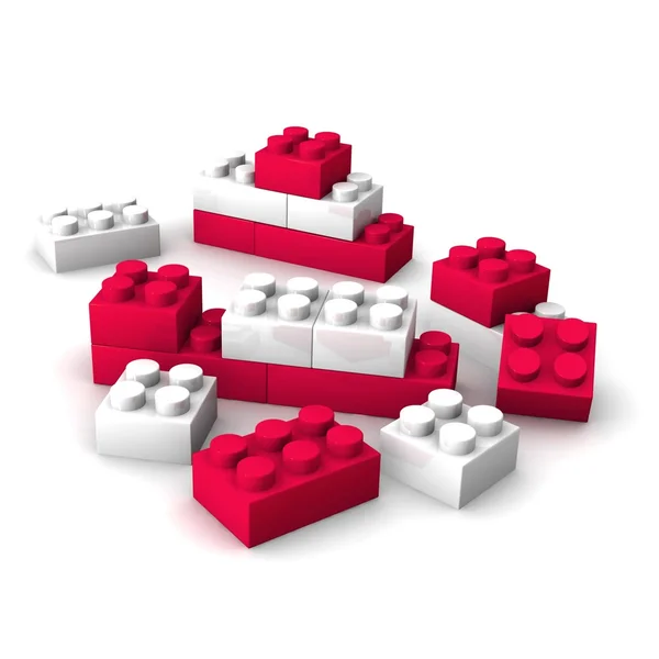 Plastic toy blocks — Stock Photo, Image