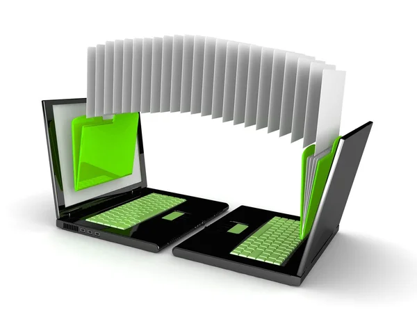 Notebooki i folderów, dokumentów — Zdjęcie stockowe