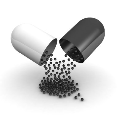 Büyük bir kapsülü dökme topları