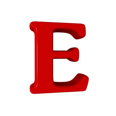Tek E Alfabe harf