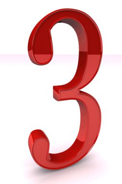 Parlak kırmızı üçüncü