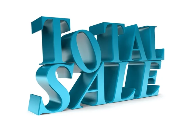 3D text totala försäljning — Stockfoto