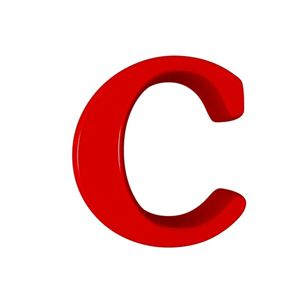 Single C alphabet letter — Stock Photo, Image