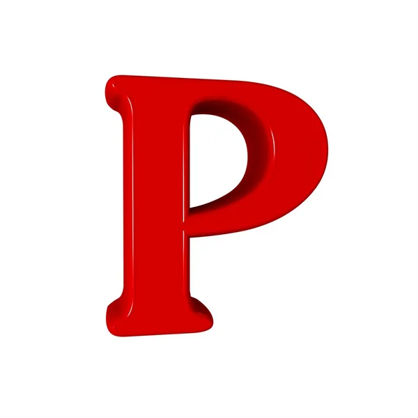 Bokstav P alfabetet — Stockfoto