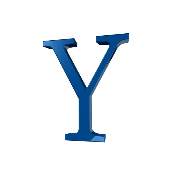 Single Y alphabet letter — Stock Photo, Image