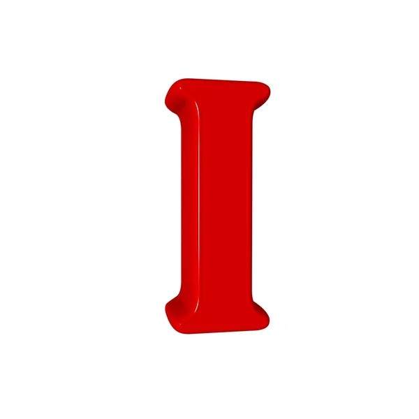 Single I alphabet letter — Stock Photo, Image