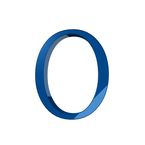 Single O alphabet letter — Stock Photo, Image
