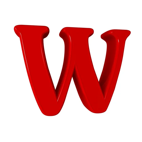Алфавитная буква W — стоковое фото