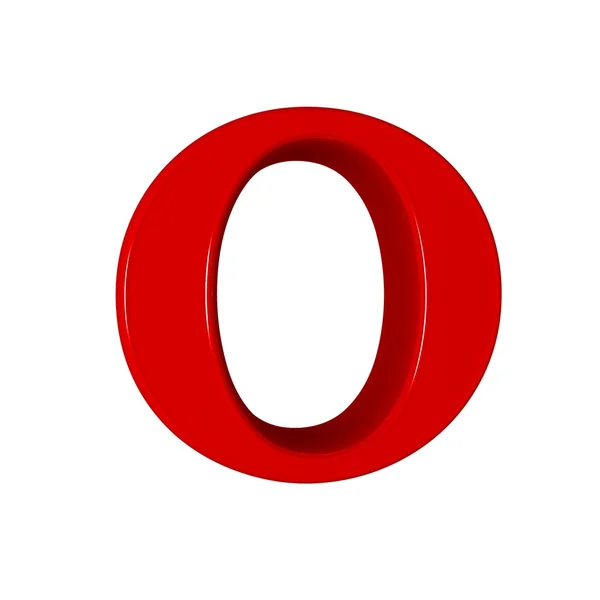 Single O alphabet letter — Stock Photo, Image