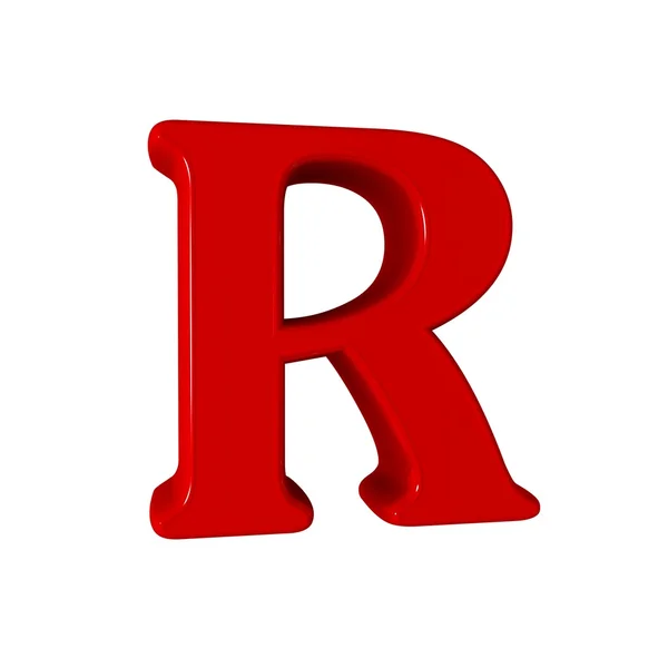 Single R alphabet letter — Stock fotografie