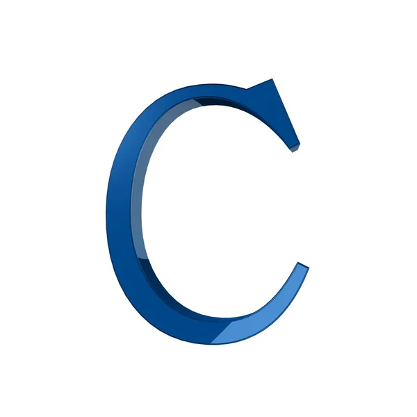 Één C alfabet letter — Stockfoto