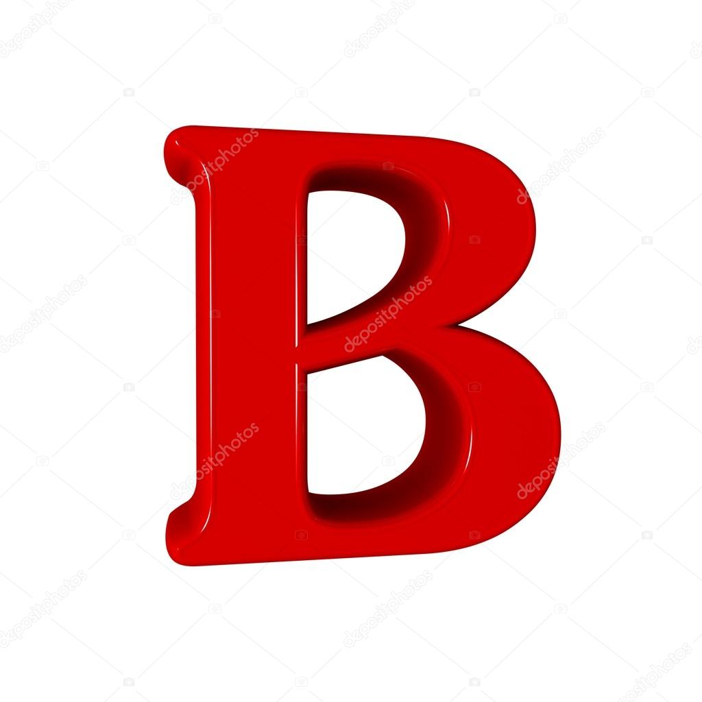 Single B alphabet letter Stock Photo by ©LovArt 66404751
