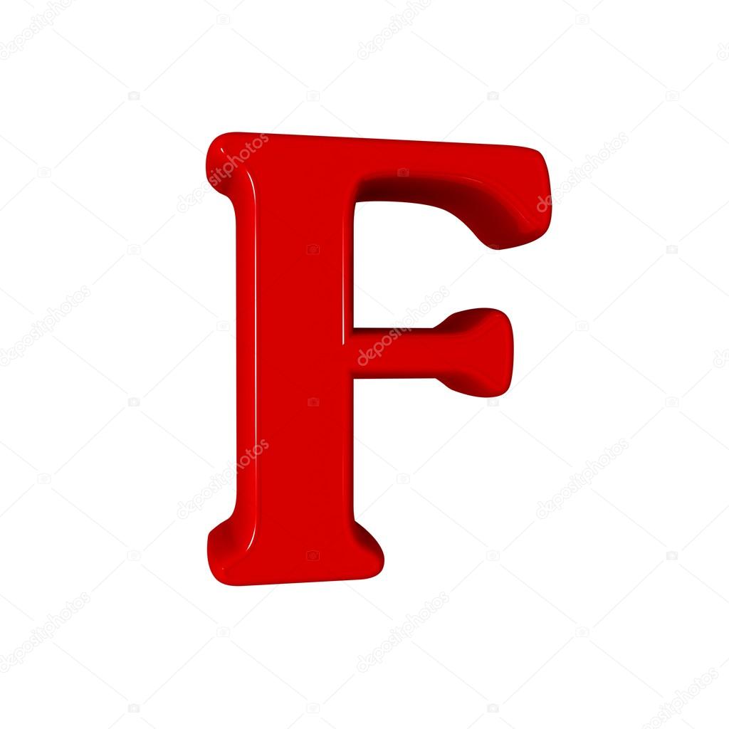 Single F alphabet letter Stock Photo by ©LovArt 66404773