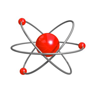 Atom dijital illüstrasyon