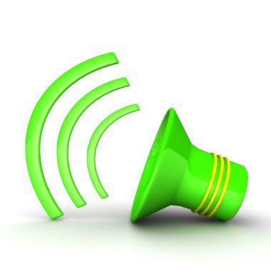 3D hoparlör simgesi