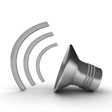 Renkli hoparlör simgesi