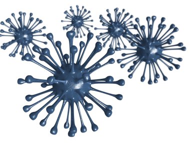 blue Dangelous Viruses clipart