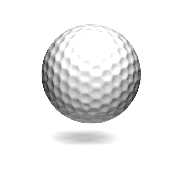 3D golfový míček, samostatný — Stock fotografie