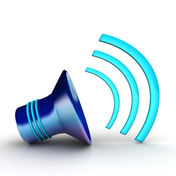 Blue Speaker icon. — Stock Photo, Image