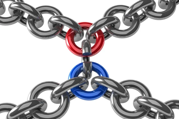 Łańcuch łącze Zamknij — Zdjęcie stockowe