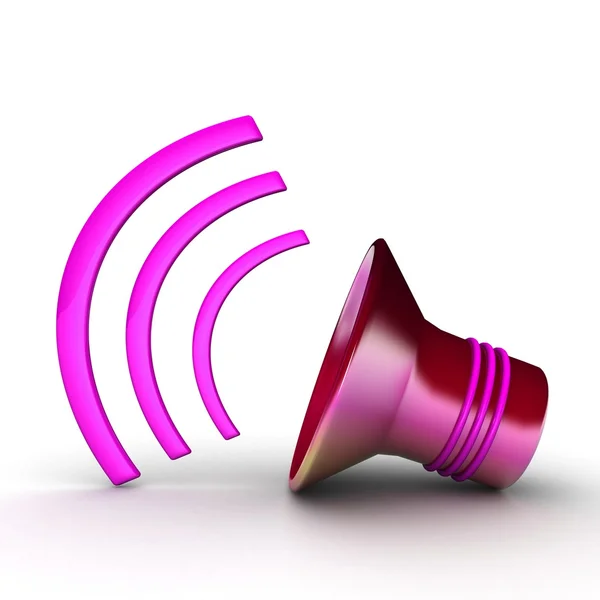 Colorful Speaker icon — Stock Photo, Image