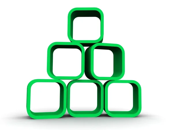 Arrangement of cubes, Containers — Stock Photo, Image