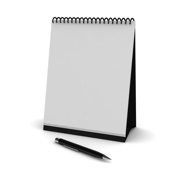 White empty calendar — Stock Photo, Image