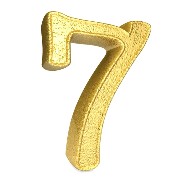 3d render shiny number 7 — Stock Photo, Image