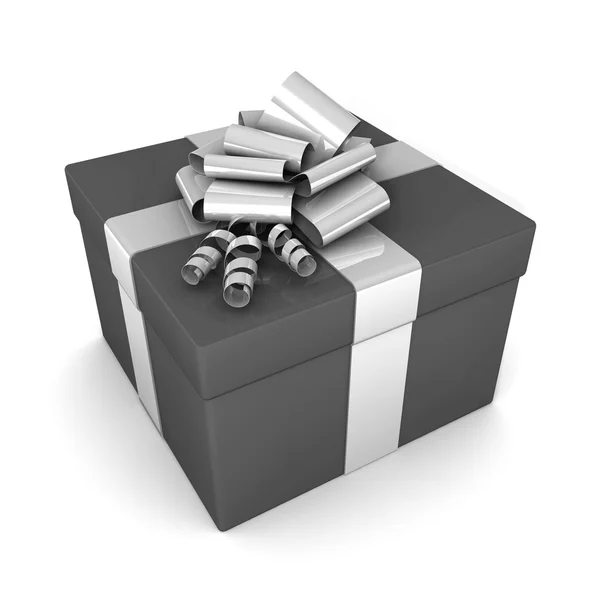 Caja de regalo, con cinta — Foto de Stock