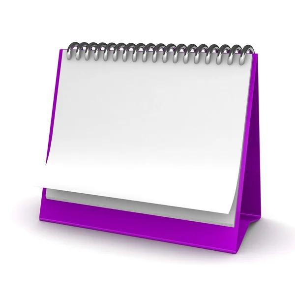 White empty calendar — Stock Photo, Image