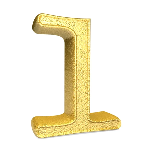 3d render shiny number 1 — Stock Photo, Image