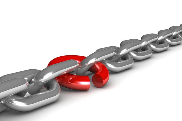 Цепь со ссылкой вот-вот разорвется
