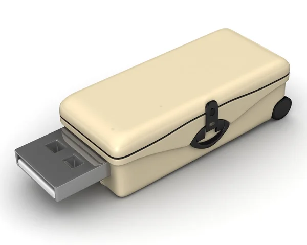 USB card reader isolated — Stock Photo, Image
