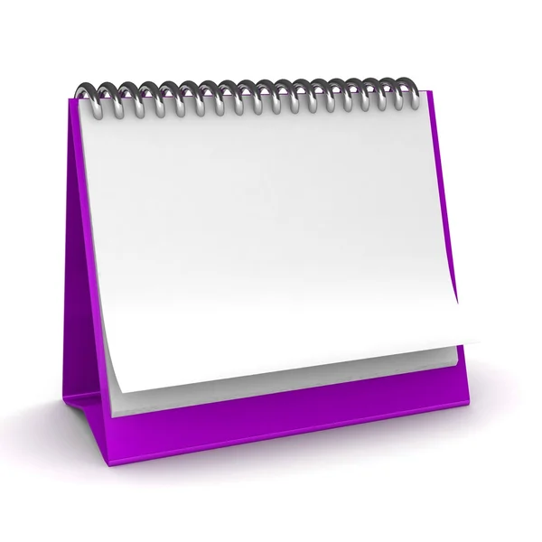 White empty calendar — Stock Photo, Image