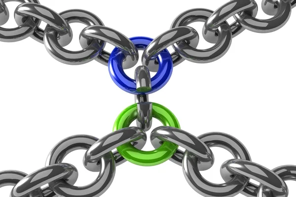Łańcuch łącze Zamknij — Zdjęcie stockowe