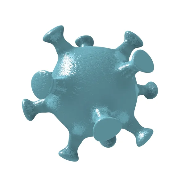Синий опасный вирус — стоковое фото