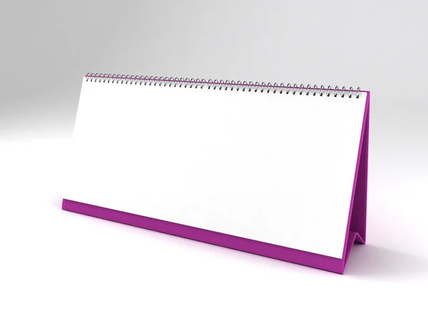 White empty calendar — Stock Photo, Image