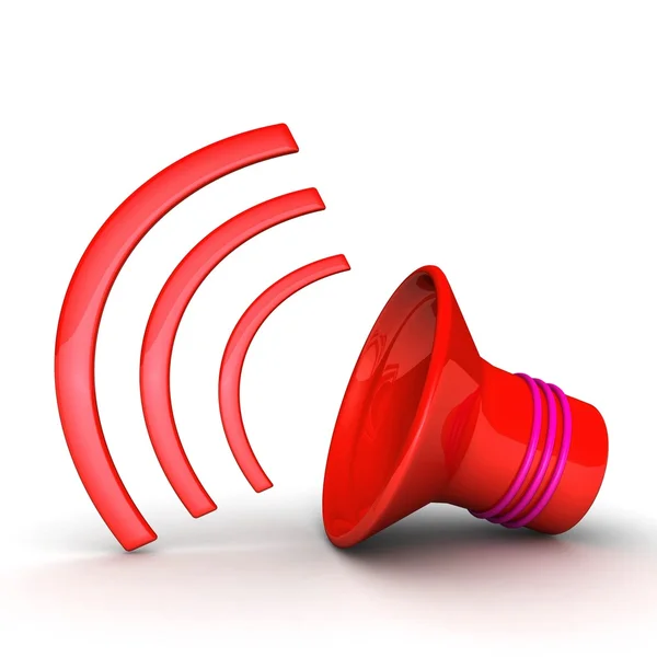 Colorful Speaker icon — Stock Photo, Image