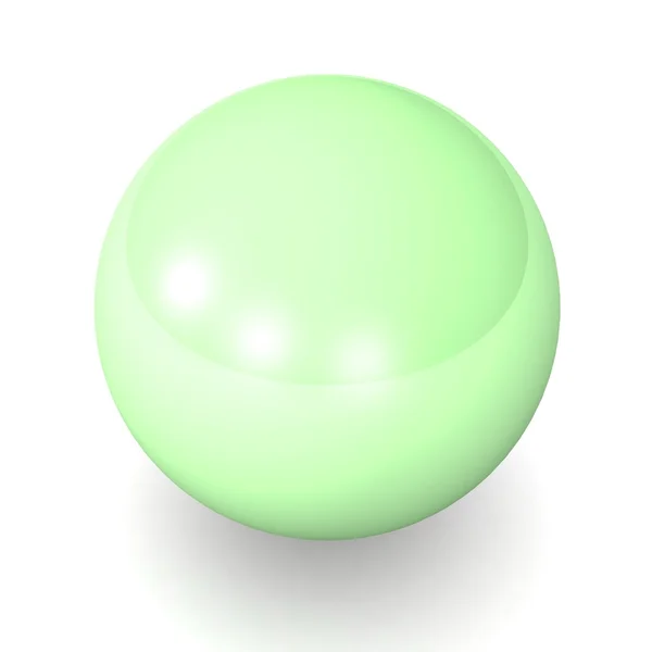Green sphere isolated — Stock Photo, Image