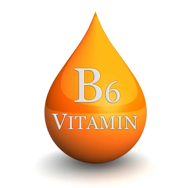 Vitamina B6 aislada — Foto de Stock