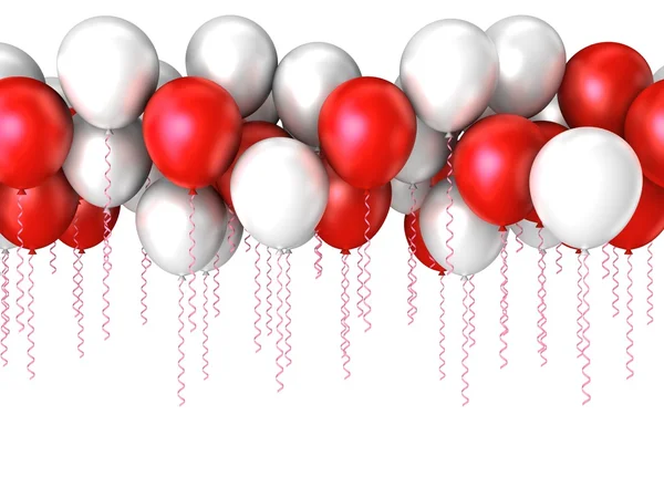 Renkli uçan balonlar — Stok fotoğraf