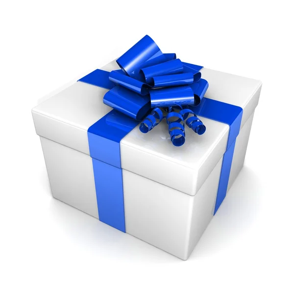 Gift box with ribbon — Stock Photo, Image