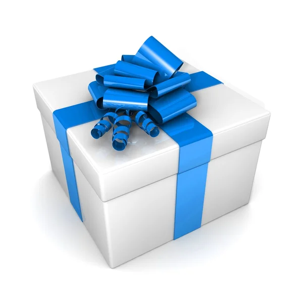 Gift box with ribbon — Stock Photo, Image